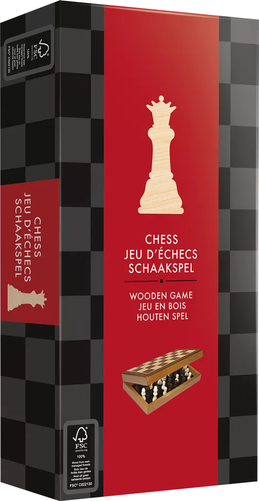 Houten Schaakspel Opvouwbaar - Image 3