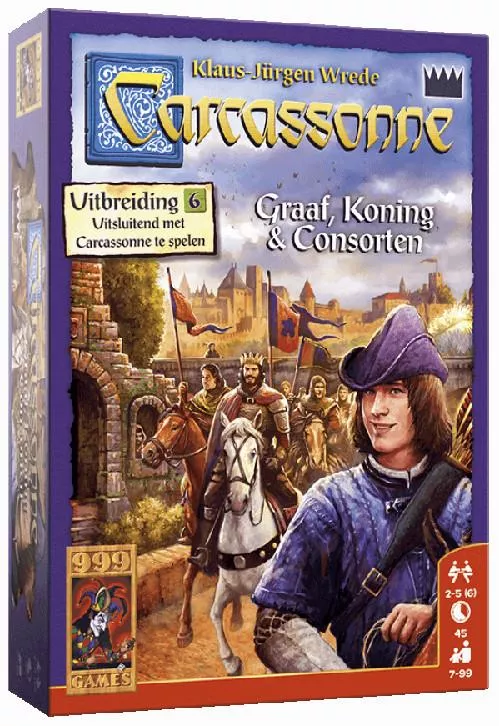 999 Games Carcassonne: Graaf, Koning En Consorten Bordspel