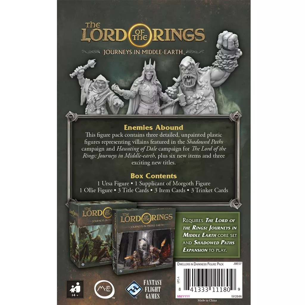 Fantasy Flight Games LotR Journeys In Middle Earth Dwellers In Darkness - Image 2