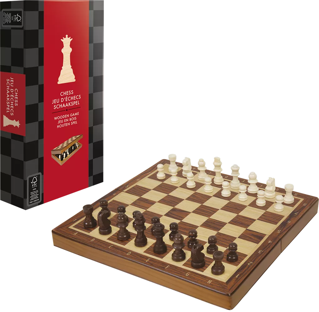Houten Schaakspel Opvouwbaar