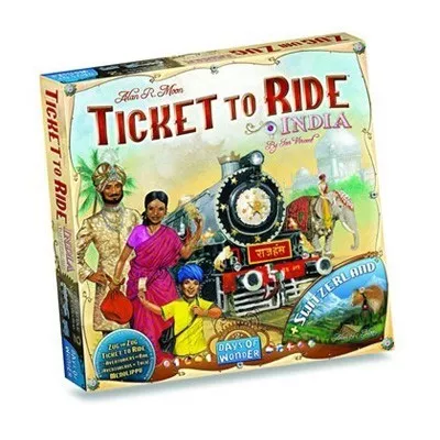 Days Of Wonder Ticket To Ride - India (Map Collection 2 Incl Switzerland)