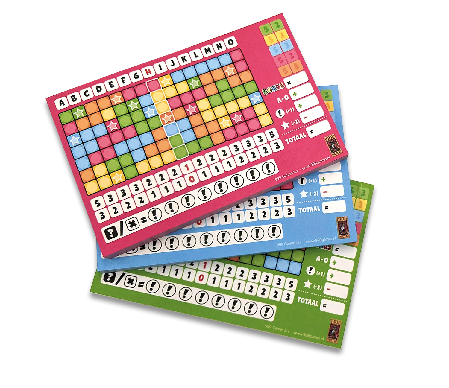 999 Games Keer Op Keer Scoreblok 3 Stuks Level 5, 6 En 7 - Dobbelspel - Image 6