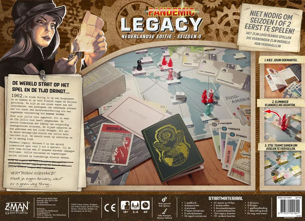 Z-Man Games Pandemic Legacy Seizoen 0 NL - Image 3