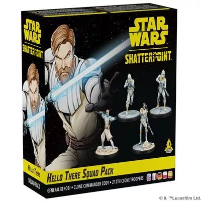 Atomic Mass Games Shatterpoint General Obi-Wan Kenobi Squad Pack
